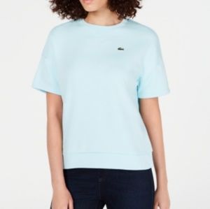 Lacoste short sleeve fleece sweatshirt